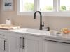 DELTA Monrovia Touch2O Technology Kitchen Faucet with Touchless Technology — Matte Black