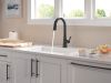 DELTA Monrovia Touch2O Technology Kitchen Faucet with Touchless Technology — Matte Black