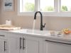 DELTA Monrovia Touch2O Technology Kitchen Faucet with Touchless Technology — Matte Black