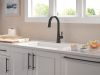DELTA Monrovia Touch2O Technology Kitchen Faucet with Touchless Technology — Matte Black