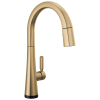 DELTA Monrovia Touch2O Technology Kitchen Faucet with Touchless Technology — Lumicoat® Champagne Bronze