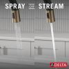 DELTA Monrovia Touch2O Technology Kitchen Faucet with Touchless Technology — Matte Black / Champagne Bronze