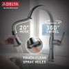 DELTA Cassidy Single Handle Pull-Down Kitchen Faucet — Lumicoat® Arctic Stainless