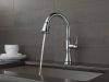 DELTA Cassidy Single Handle Pull-Down Kitchen Faucet — Lumicoat® Arctic Stainless