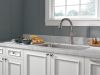 DELTA Cassidy Single Handle Pull-Down Kitchen Faucet — Lumicoat® Arctic Stainless