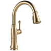 DELTA Cassidy Single Handle Pull-Down Kitchen Faucet — Lumicoat® Champagne Bronze
