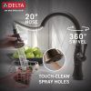 DELTA Cassidy Single Handle Pull-Down Kitchen Faucet with ShieldSpray Technology — Venetian Bronze