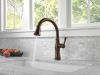 DELTA Cassidy Single Handle Pull-Down Kitchen Faucet with ShieldSpray Technology — Venetian Bronze