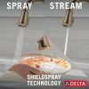 DELTA Cassidy Touch2O Technology Kitchen Faucet with Touchless Technology — Lumicoat® Champagne Bronze