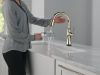 DELTA Cassidy Touch2O Technology Kitchen Faucet with Touchless Technology — Lumicoat® Polished Nickel