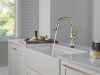 DELTA Cassidy Touch2O Technology Kitchen Faucet with Touchless Technology — Lumicoat® Polished Nickel