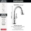 DELTA Cassidy Touch2O Technology Kitchen Faucet with Touchless Technology — Lumicoat® Chrome