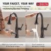 DELTA Cassidy Touch2O Technology Kitchen Faucet with Touchless Technology — Venetian Bronze