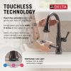 DELTA Cassidy Touch2O Technology Kitchen Faucet with Touchless Technology — Venetian Bronze