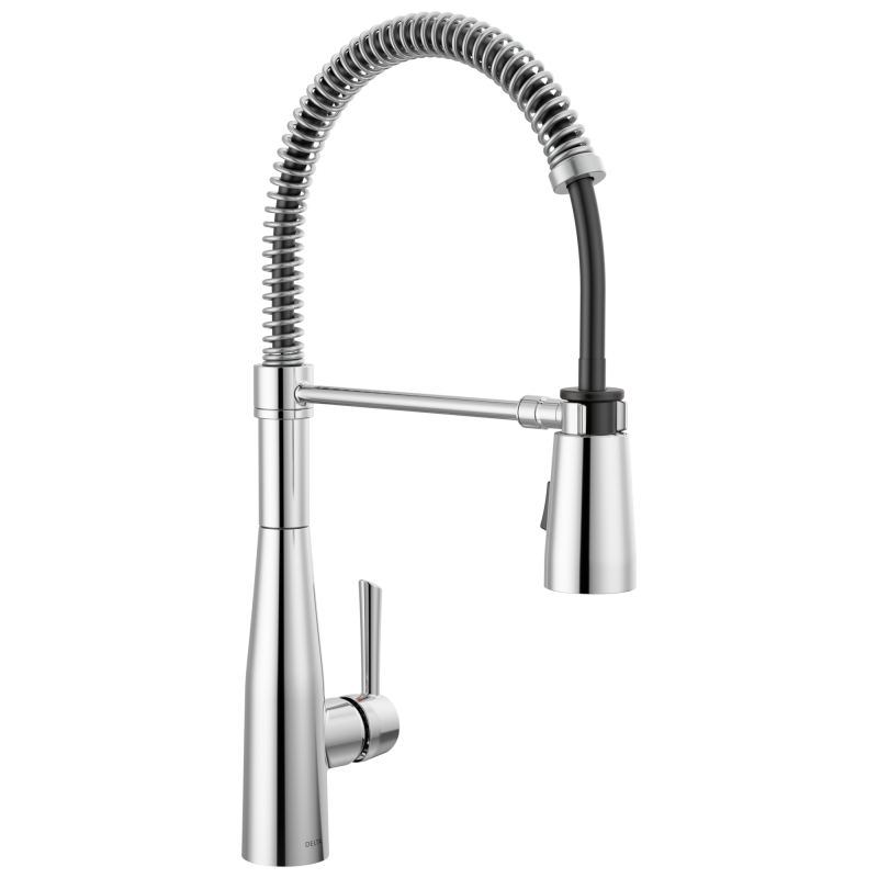 DELTA Essa Single-Handle Pull-Down Spring Kitchen Faucet — Chrome