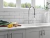 DELTA Essa Single-Handle Pull-Down Spring Kitchen Faucet — Chrome