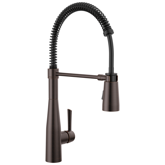 DELTA Essa Single-Handle Pull-Down Spring Kitchen Faucet — Venetian Bronze