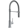 DELTA Trinsic Single-Handle Pull-Down Spring Kitchen Faucet — Arctic Stainless