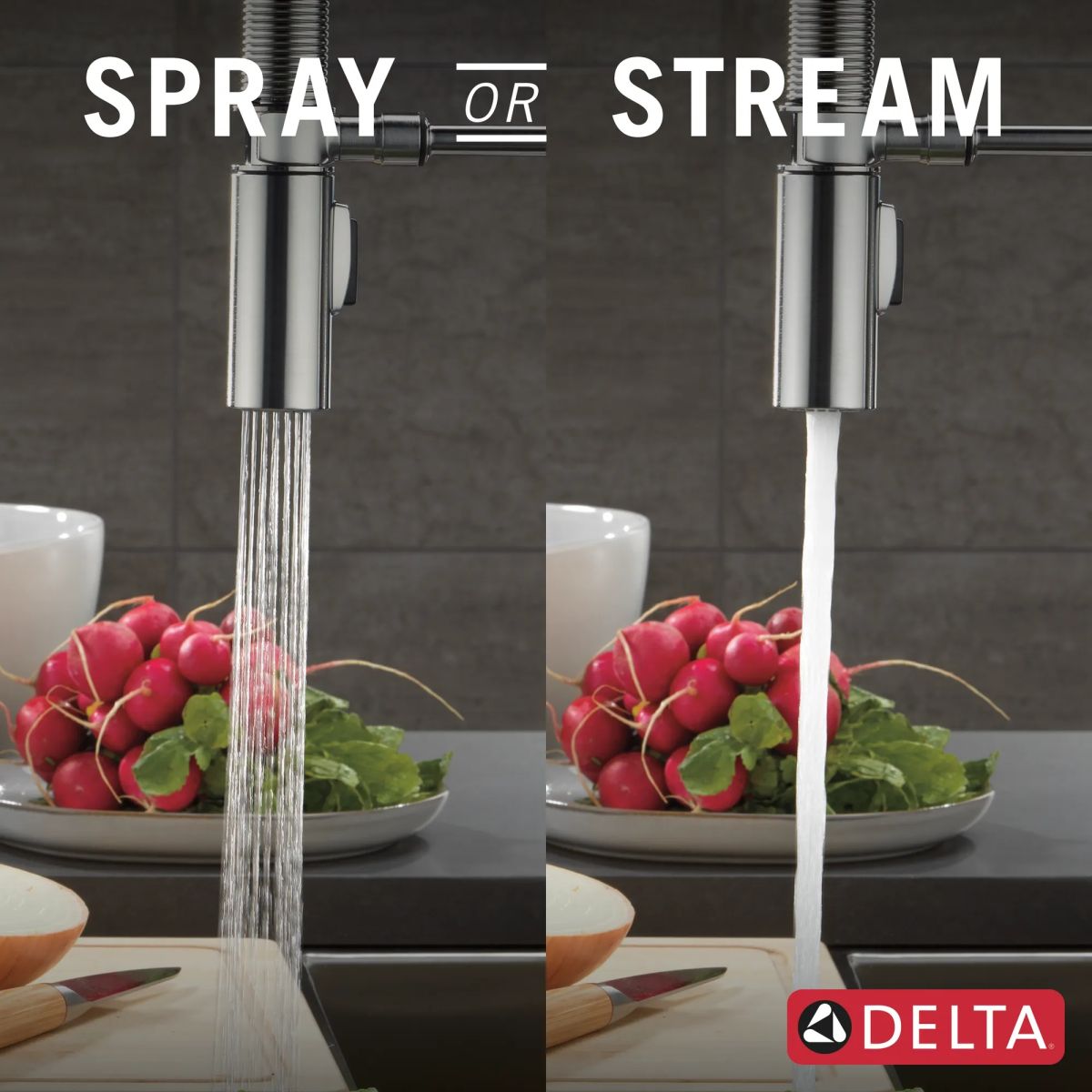 DELTA Trinsic Touch2O Technology Kitchen Faucet with Touchless Technology — Arctic Stainless