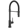 DELTA Trinsic Touch2O Technology Kitchen Faucet with Touchless Technology — Matte Black