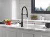 DELTA Trinsic Touch2O Technology Kitchen Faucet with Touchless Technology — Matte Black