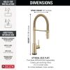 DELTA Trinsic Touch2O Technology Kitchen Faucet with Touchless Technology — Champagne Bronze