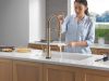 DELTA Trinsic Touch2O Technology Kitchen Faucet with Touchless Technology — Champagne Bronze