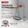 DELTA Trinsic Touch2O Technology Kitchen Faucet with Touchless Technology — Chrome