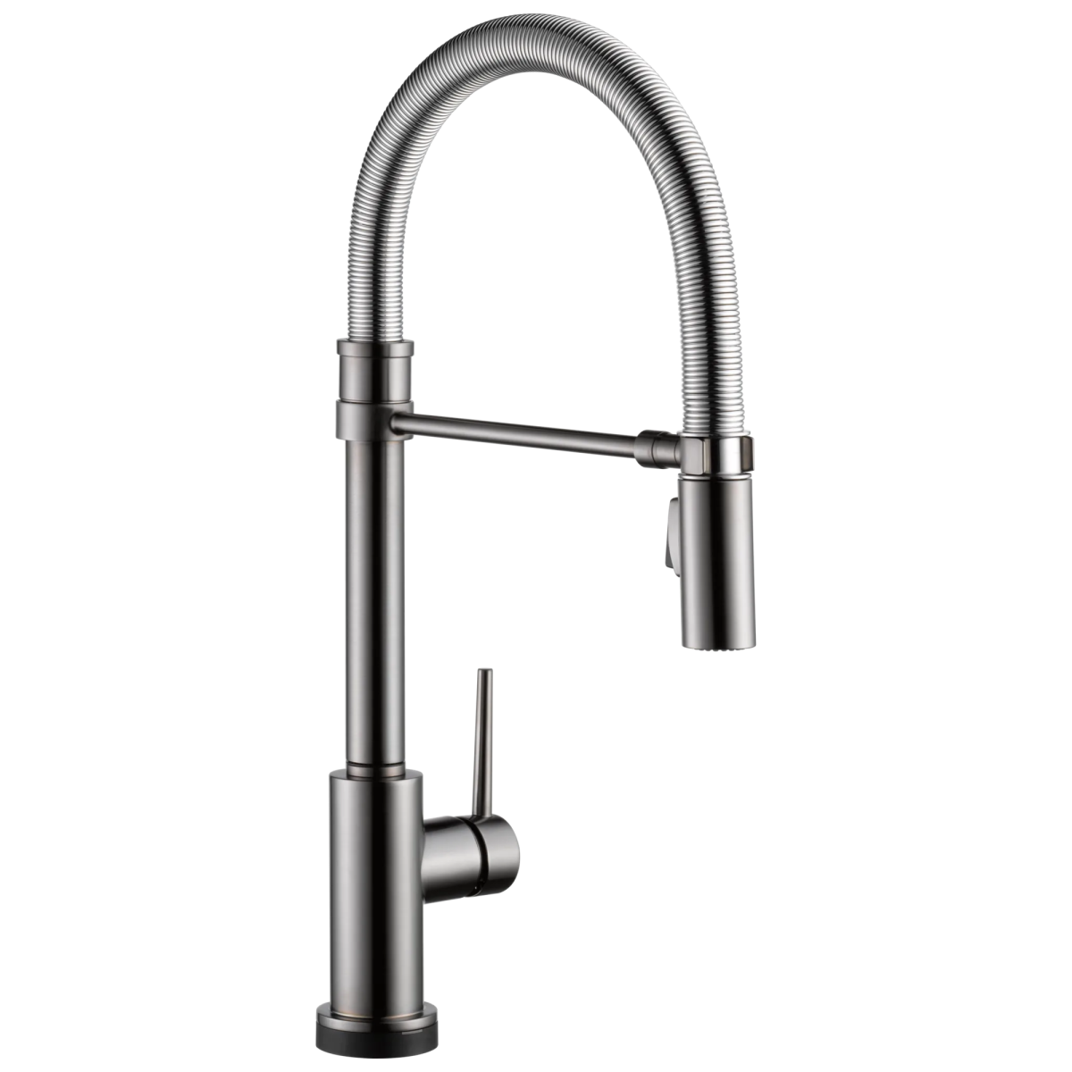 DELTA Trinsic Touch2O Technology Kitchen Faucet with Touchless Technology — Black Stainless