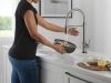 DELTA Trinsic Touch2O Technology Kitchen Faucet with Touchless Technology — Black Stainless