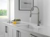 DELTA Trinsic Touch2O Technology Kitchen Faucet with Touchless Technology — Black Stainless