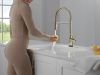 DELTA Trinsic Touch2O Technology Kitchen Faucet with Touchless Technology — Polished Nickel