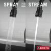 DELTA Leland Single Handle Pull-Down Bar / Prep Faucet With Touch2O Technology — Matte Black