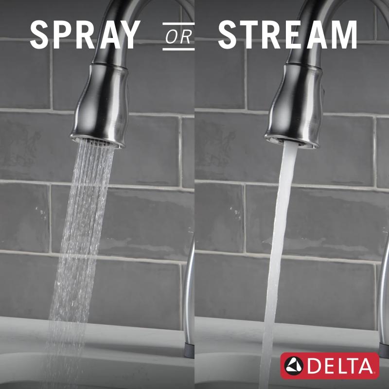 DELTA Leland Touch2O Bar / Prep Faucet with Touchless Technology — Arctic Stainless
