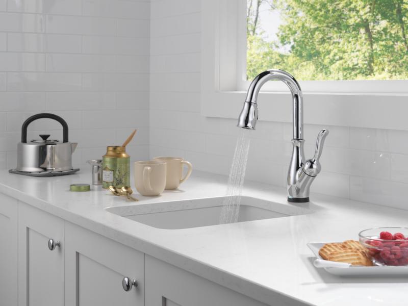 DELTA Leland Touch2O Bar / Prep Faucet with Touchless Technology — Chrome