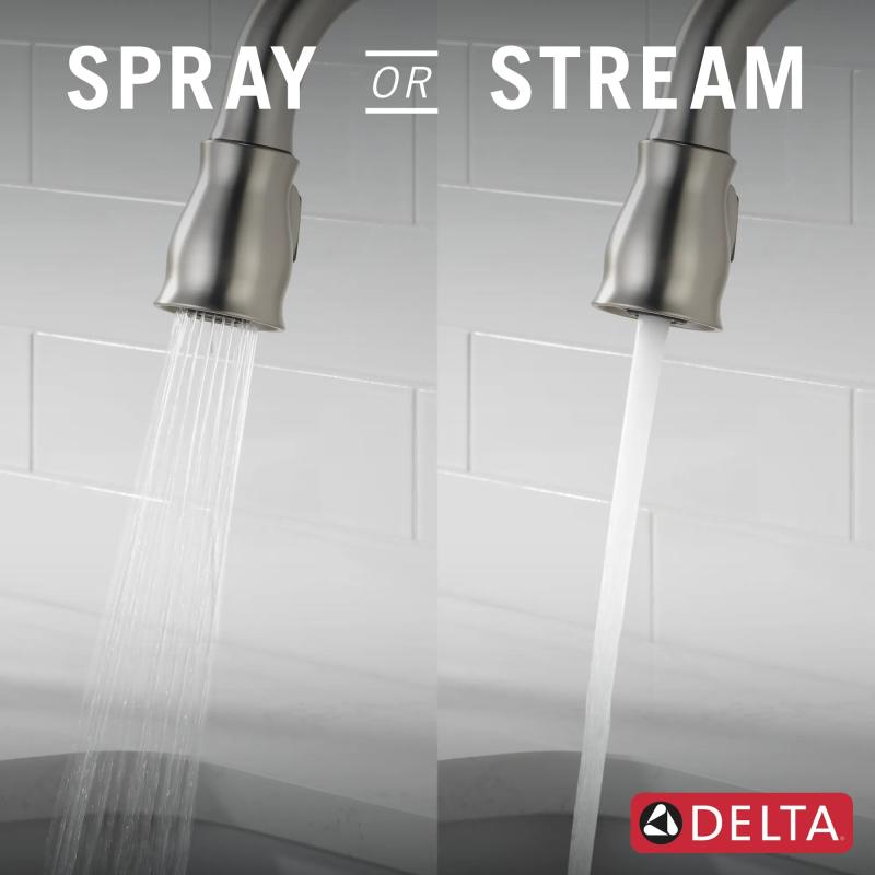 DELTA Leland Touch2O Bar / Prep Faucet with Touchless Technology — Spotshield Stainless