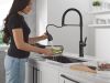 DELTA Renaldi Touch2O Technology Kitchen Faucet with Touchless Technology — Matte Black