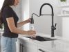 DELTA Renaldi Touch2O Technology Kitchen Faucet with Touchless Technology — Matte Black