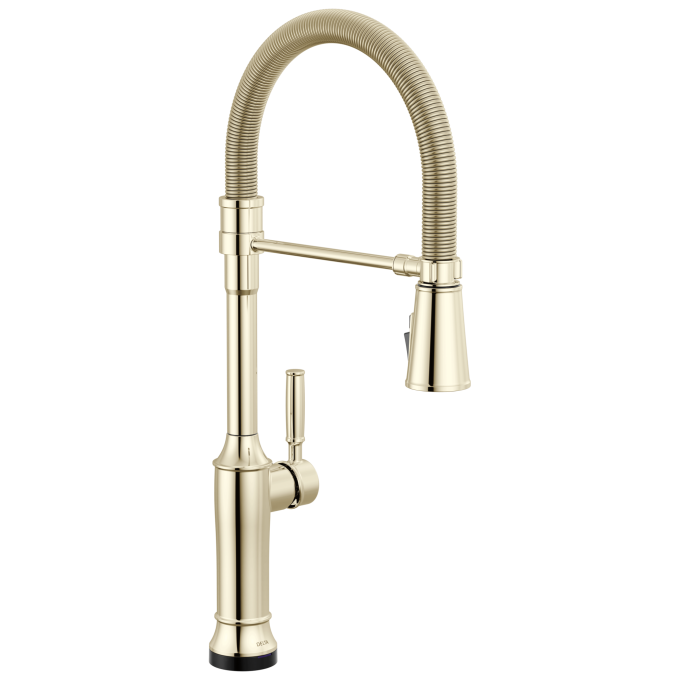 DELTA Renaldi Touch2O Technology Kitchen Faucet with Touchless Technology — Lumicoat® Polished Nickel