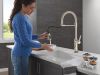 DELTA Renaldi Touch2O Technology Kitchen Faucet with Touchless Technology — Lumicoat® Polished Nickel