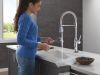 DELTA Renaldi Touch2O Technology Kitchen Faucet with Touchless Technology — Lumicoat® Chrome