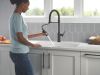 DELTA Cordova Single Handle Pull-Down Kitchen Faucet With Spring Spout — Matte Black