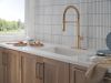 DELTA Cordova Single Handle Pull-Down Kitchen Faucet With Spring Spout — Lumicoat® Champagne Bronze