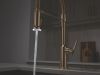 DELTA Cordova Single Handle Pull-Down Kitchen Faucet With Spring Spout — Lumicoat® Champagne Bronze