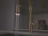 DELTA Cordova Single Handle Pull-Down Kitchen Faucet With Spring Spout — Lumicoat® Champagne Bronze