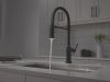 DELTA Cordova Touch2O Technology Kitchen Faucet with Touchless Technology — Matte Black