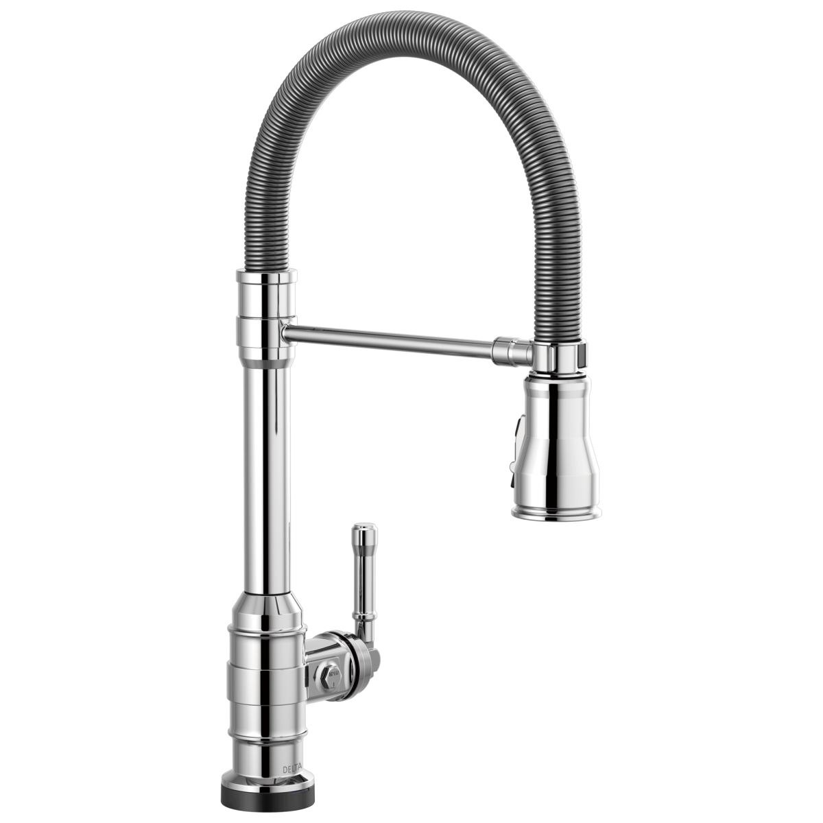 DELTA Broderick Single-Handle Pull-Down Spring Kitchen Faucet with Touch2O Technology — Chrome