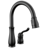 DELTA Leland Single Handle Pull-Down Kitchen Faucet — Matte Black