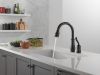 DELTA Leland Single Handle Pull-Down Kitchen Faucet — Matte Black