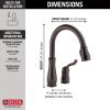 DELTA Leland Single Handle Pull-Down Kitchen Faucet — Venetian Bronze